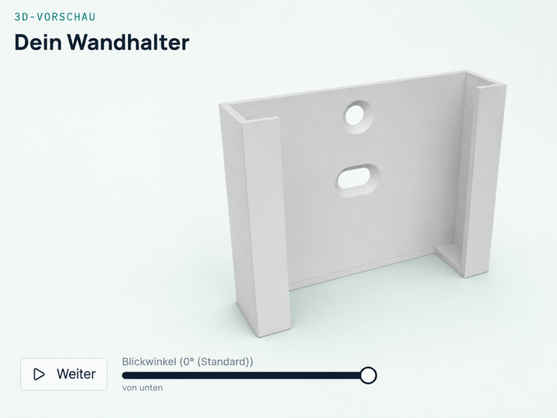 3D-Ansicht Handyhalter